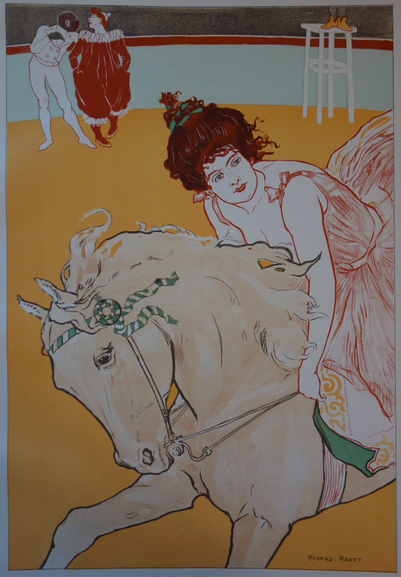 Richard RANFT : L’Ecuyère, Lithographie originale signée