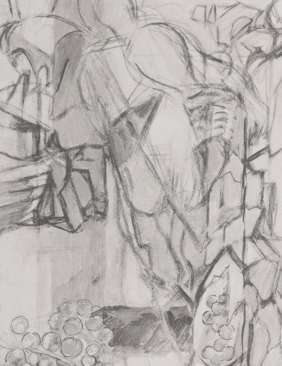 Jacques VILLON : Les vendanges (noir), Gravure originale signée