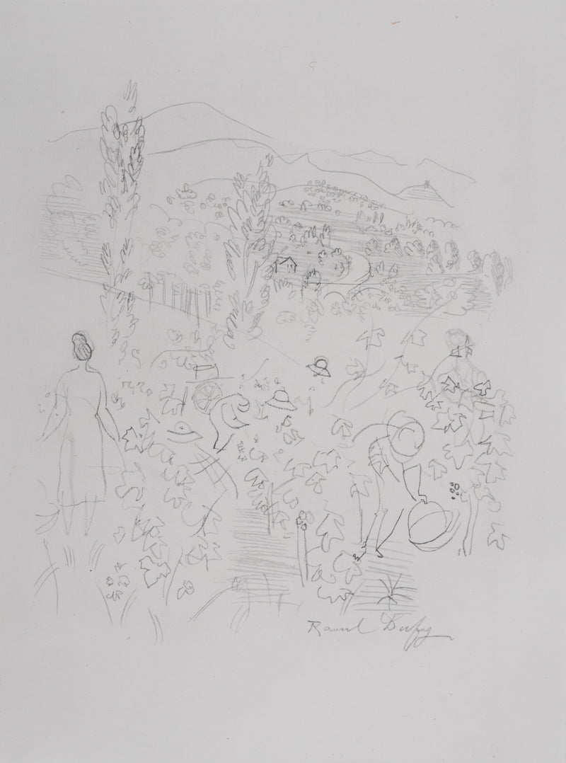 Raoul DUFY : La récolte, Lithographie originale signée