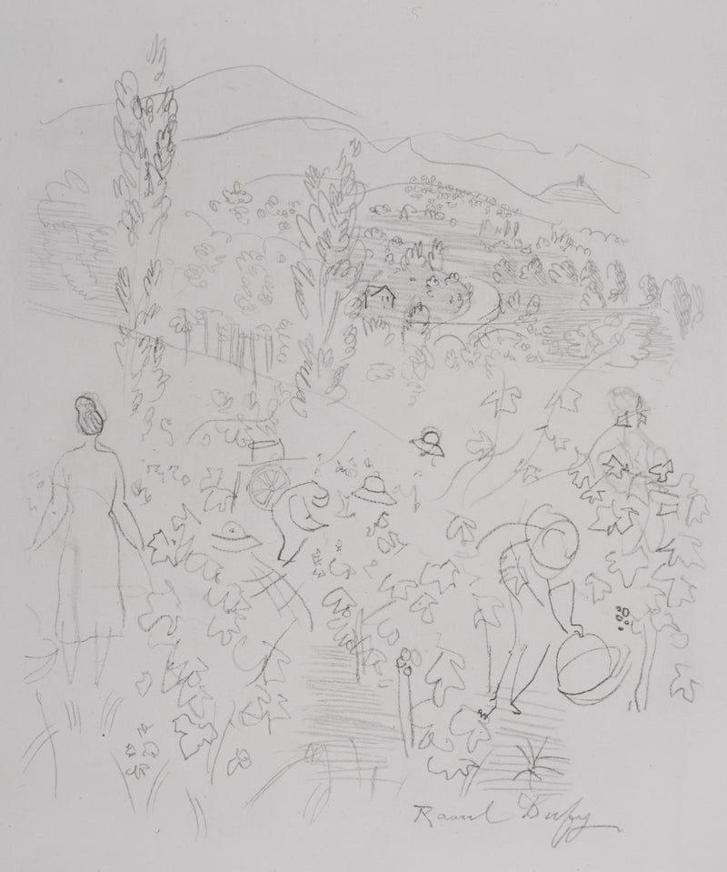 Raoul DUFY : La récolte, Lithographie originale signée