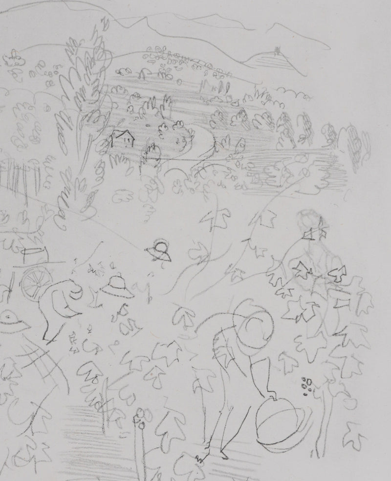 Raoul DUFY : La récolte, Lithographie originale signée