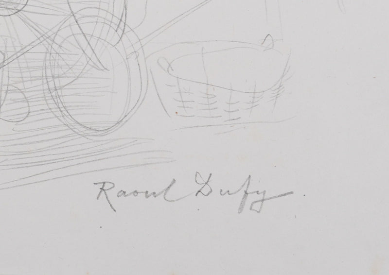 Raoul DUFY : Chariot aux paniers, Lithographie originale signée