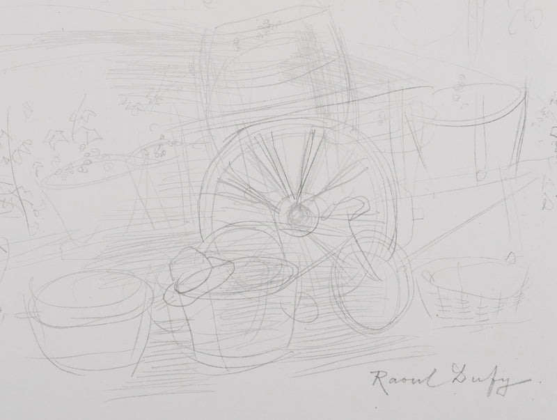 Raoul DUFY : Chariot aux paniers, Lithographie originale signée