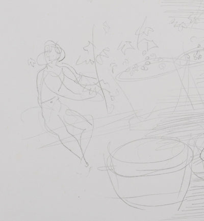 Raoul DUFY : Chariot aux paniers, Lithographie originale signée