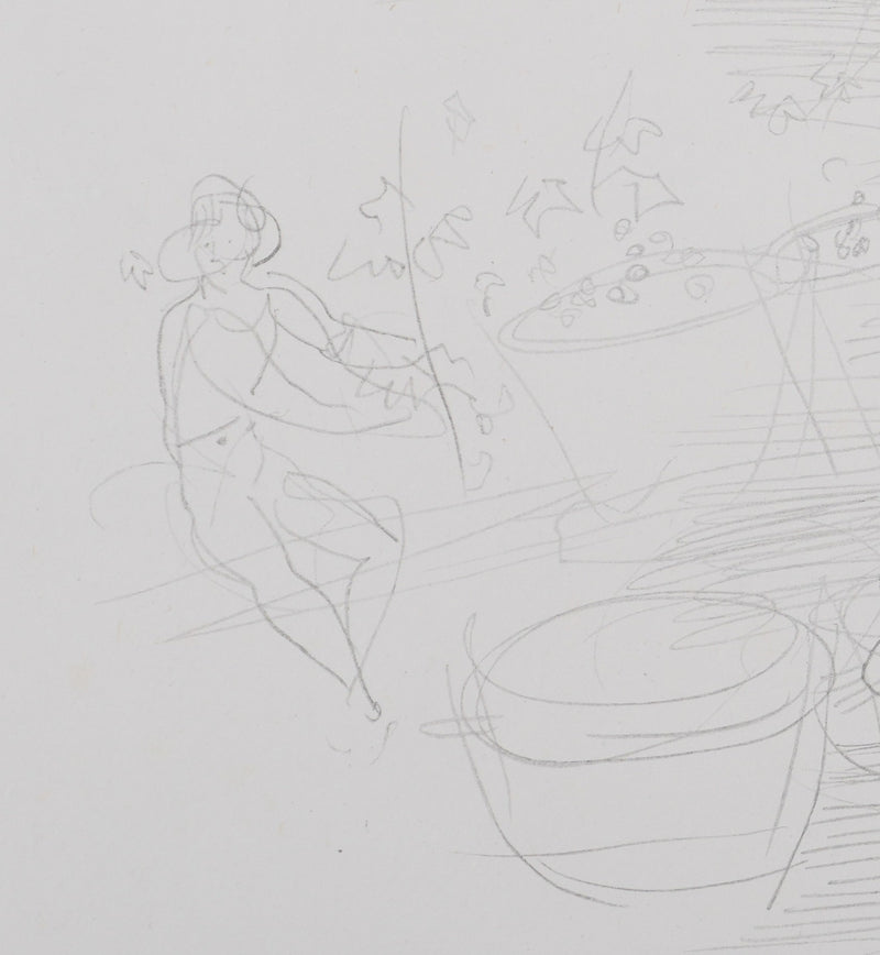 Raoul DUFY : Chariot aux paniers, Lithographie originale signée