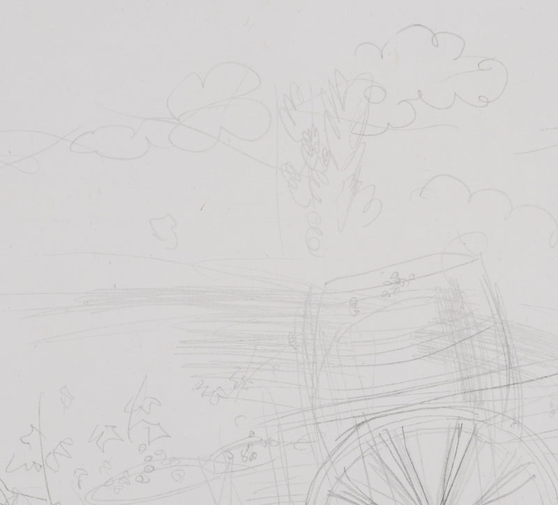 Raoul DUFY : Chariot aux paniers, Lithographie originale signée