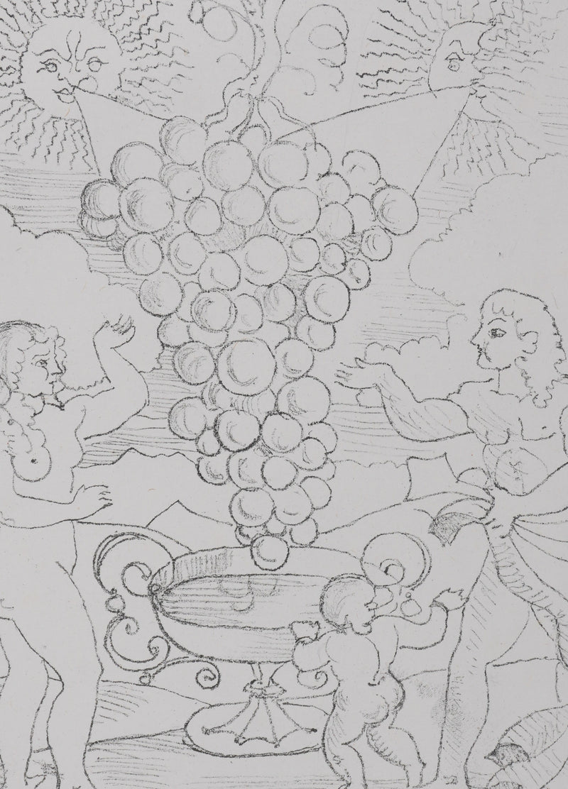 André DERAIN : Offrande à Dionysos, Lithographie originale