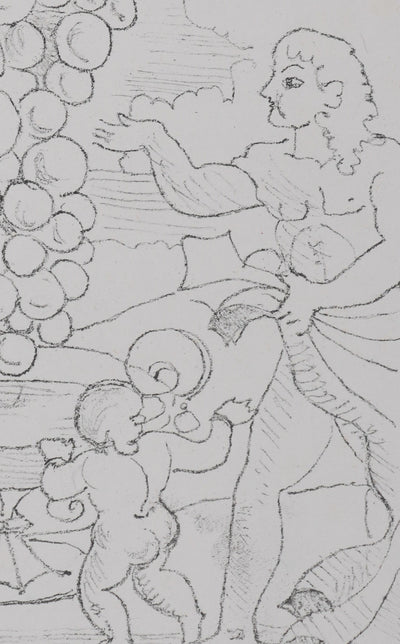 André DERAIN : Offrande à Dionysos, Lithographie originale
