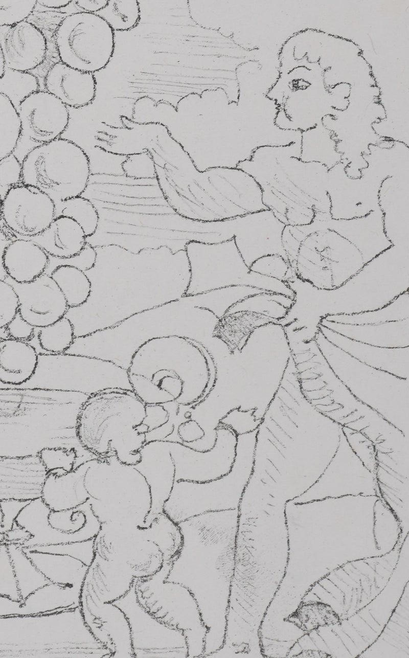 André DERAIN : Offrande à Dionysos, Lithographie originale