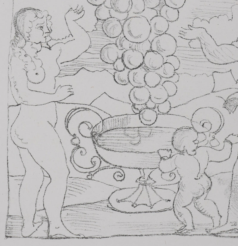 André DERAIN : Offrande à Dionysos, Lithographie originale