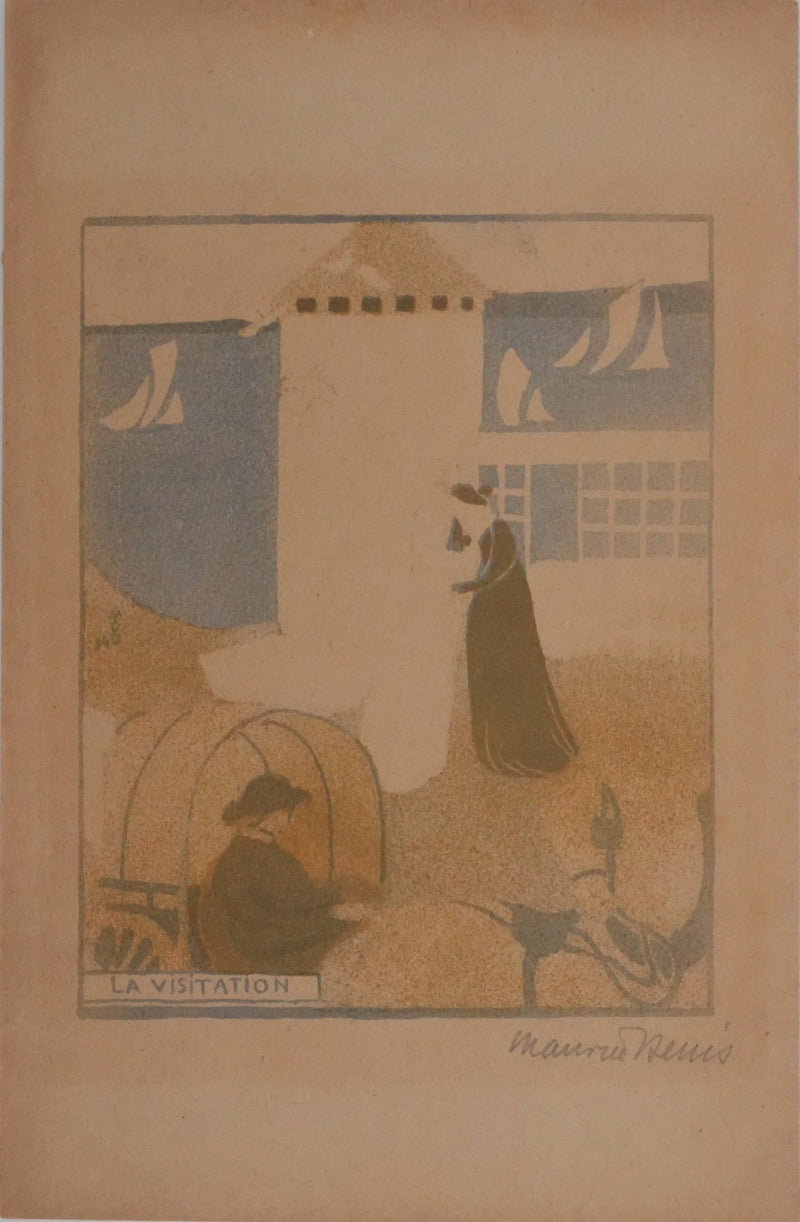 Maurice DENIS : La visitation, Lithographie originale signée