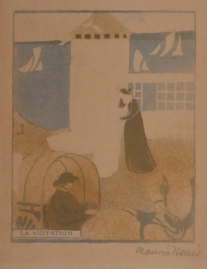 Maurice DENIS : La visitation, Lithographie originale signée
