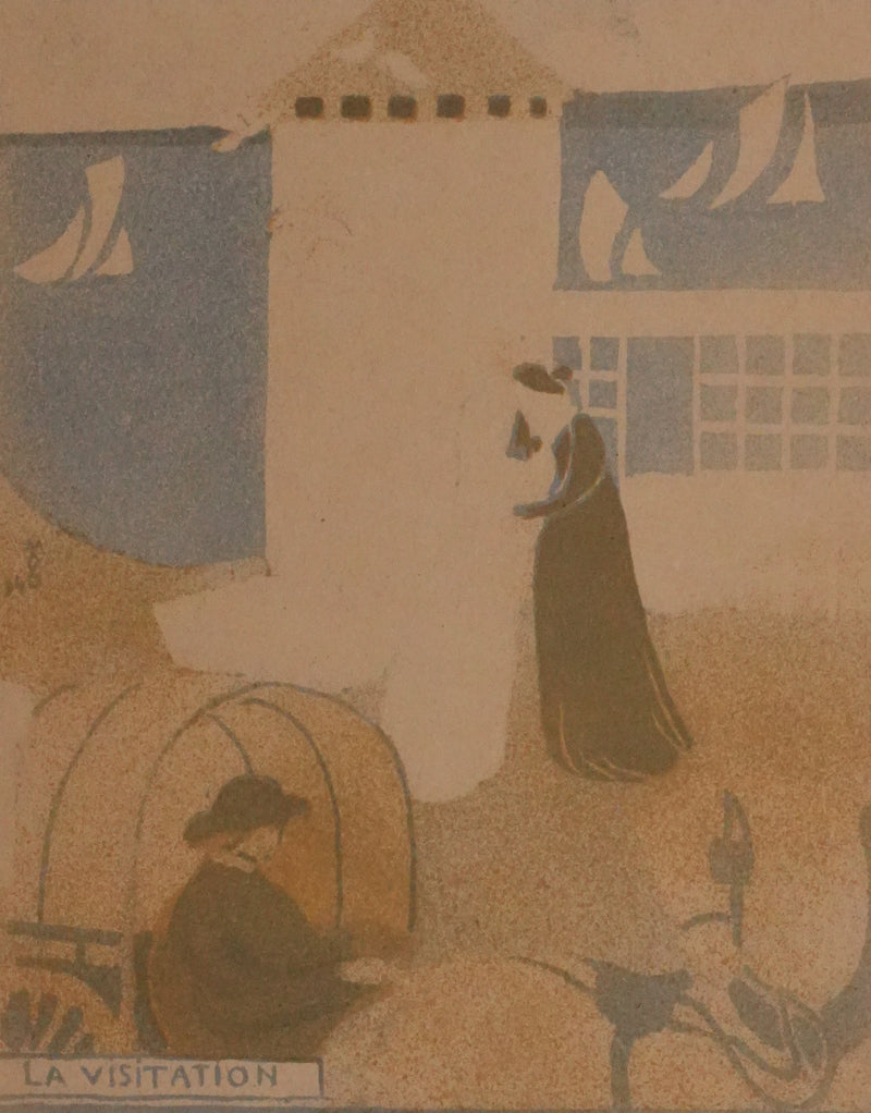 Maurice DENIS : La visitation, Lithographie originale signée