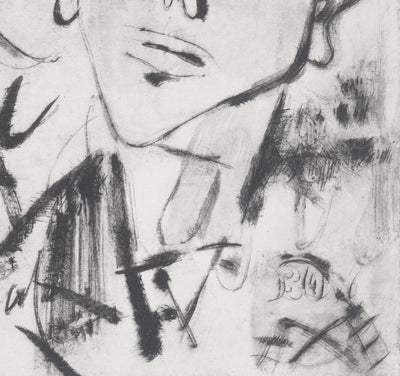 GEN PAUL : Les conscrits (noir), Gravure originale signée