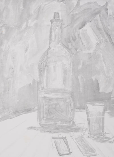 Maurice UTRILLO : Le vin du 14 juillet (noir), Gravure originale signée
