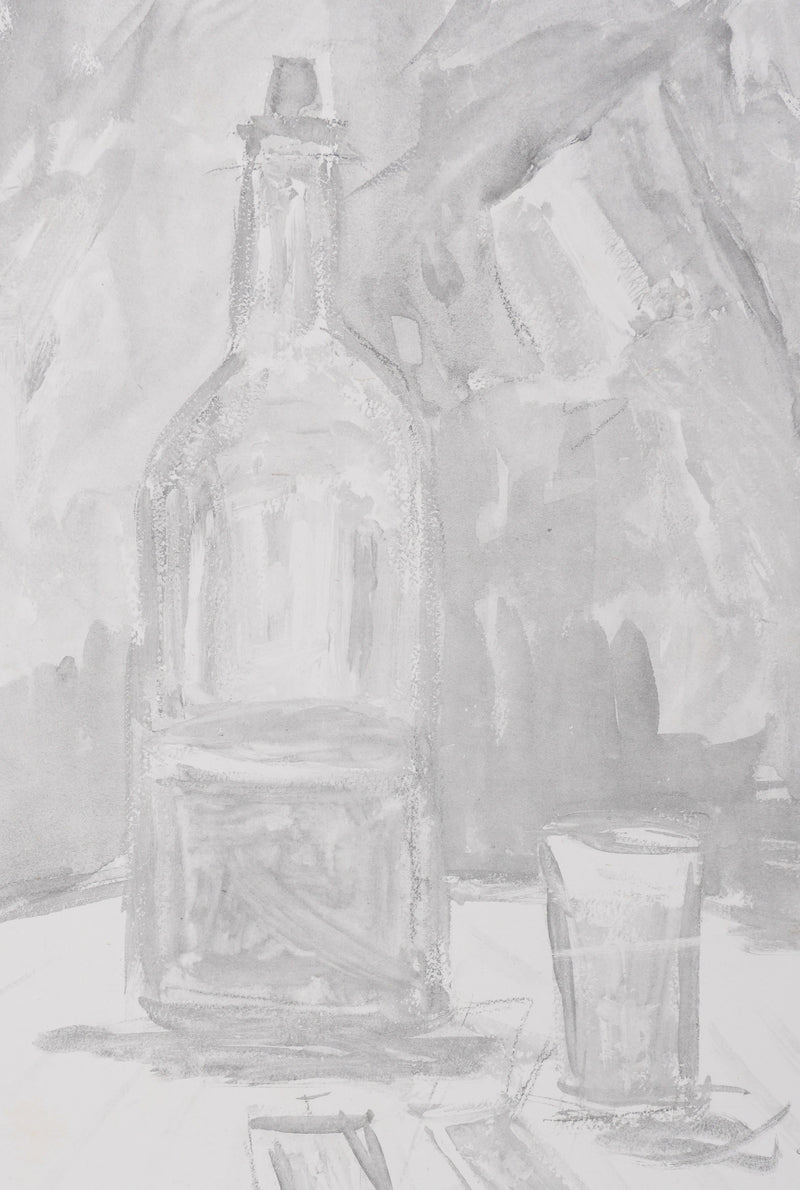 Maurice UTRILLO : Le vin du 14 juillet (noir), Gravure originale signée