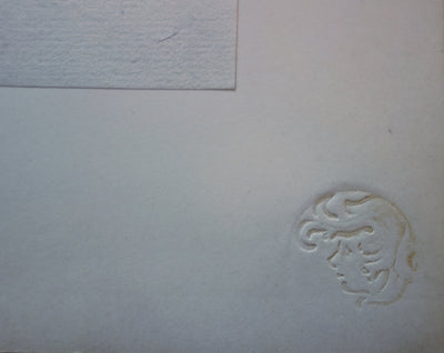 Paul RENOUARD : Baiser avant le ballet, Lithographie originale signée