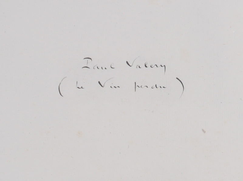 Gotfried HONEGGER : Phrase musicale (noir), Lithographie originale