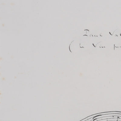 Gotfried HONEGGER : Phrase musicale (noir), Lithographie originale