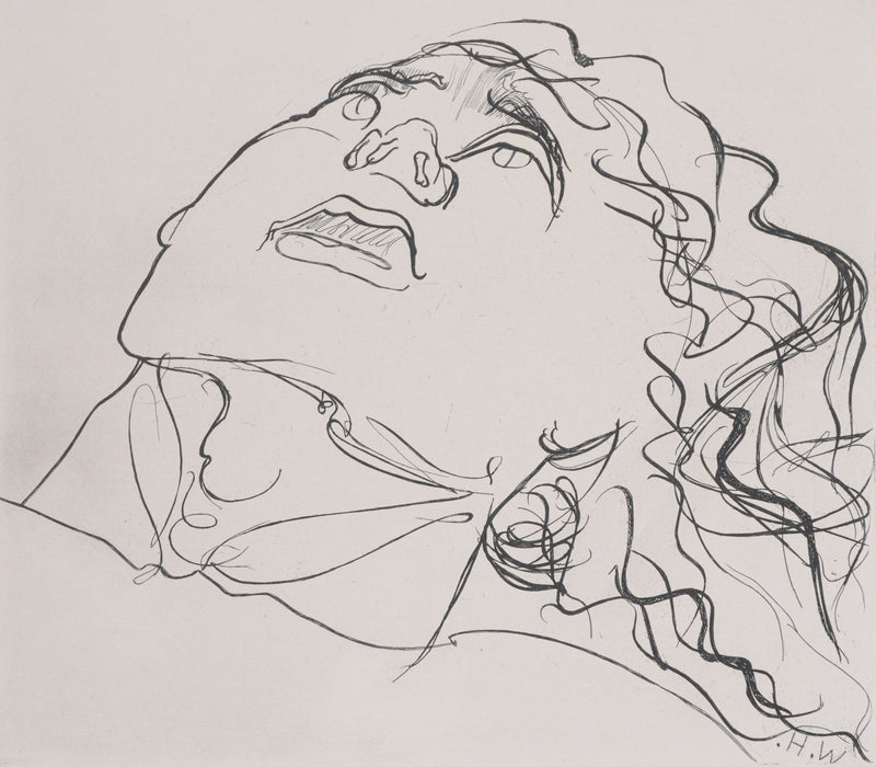 Henry de WAROQUIER : Le visage, Gravure originale signée