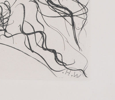 Henry de WAROQUIER : Le visage, Gravure originale signée