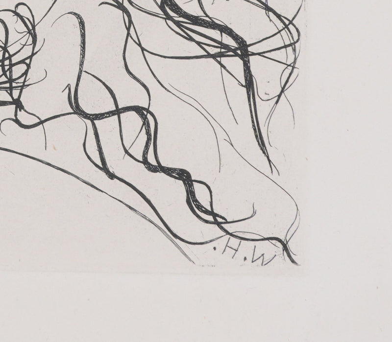 Henry de WAROQUIER : Le visage, Gravure originale signée