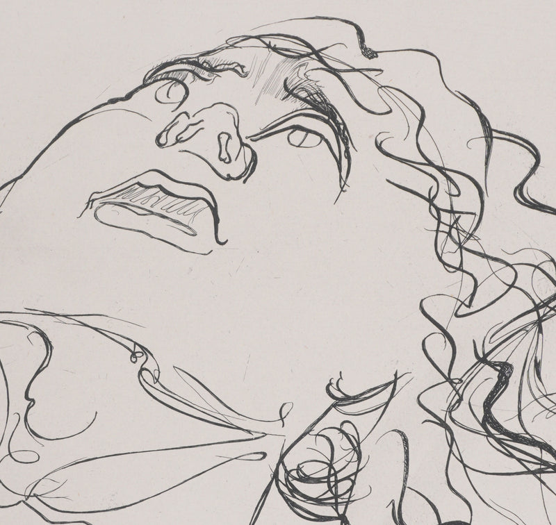Henry de WAROQUIER : Le visage, Gravure originale signée
