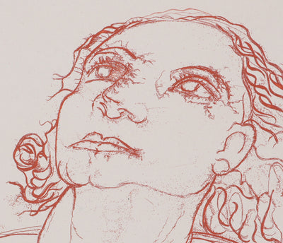Henry de WAROQUIER : Femme pensive, Gravure originale signée