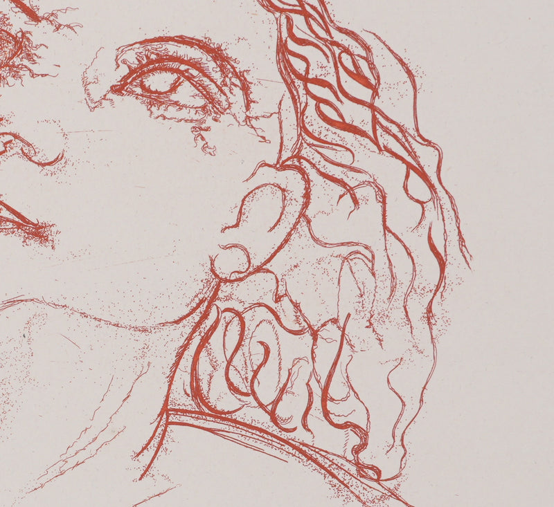 Henry de WAROQUIER : Femme pensive, Gravure originale signée