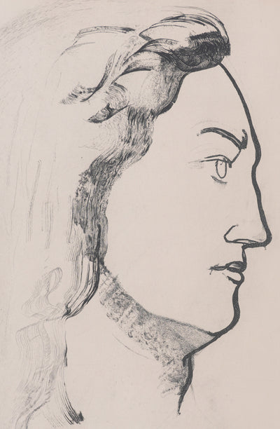 Henry de WAROQUIER : Profil, Gravure originale signée
