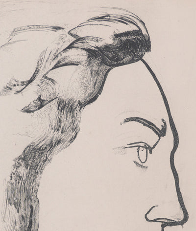 Henry de WAROQUIER : Profil, Gravure originale signée