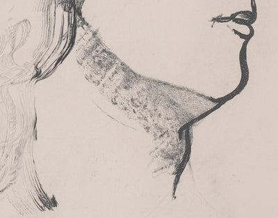 Henry de WAROQUIER : Profil, Gravure originale signée