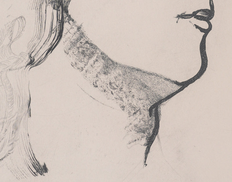 Henry de WAROQUIER : Profil, Gravure originale signée