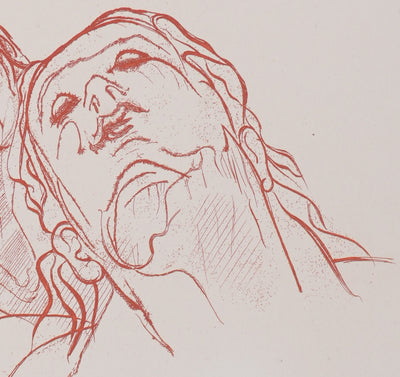 Henry de WAROQUIER : Trois femmes pensives, Gravure originale signée