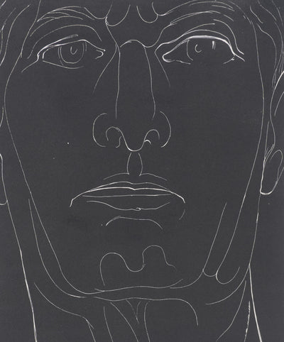 Henry de WAROQUIER : Portrait en clair-obscur, Gravure originale signée