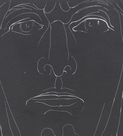 Henry de WAROQUIER : Portrait en clair-obscur, Gravure originale signée