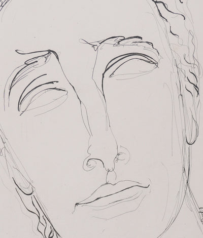 Henry de WAROQUIER : Portrait rêveur, Gravure originale signée