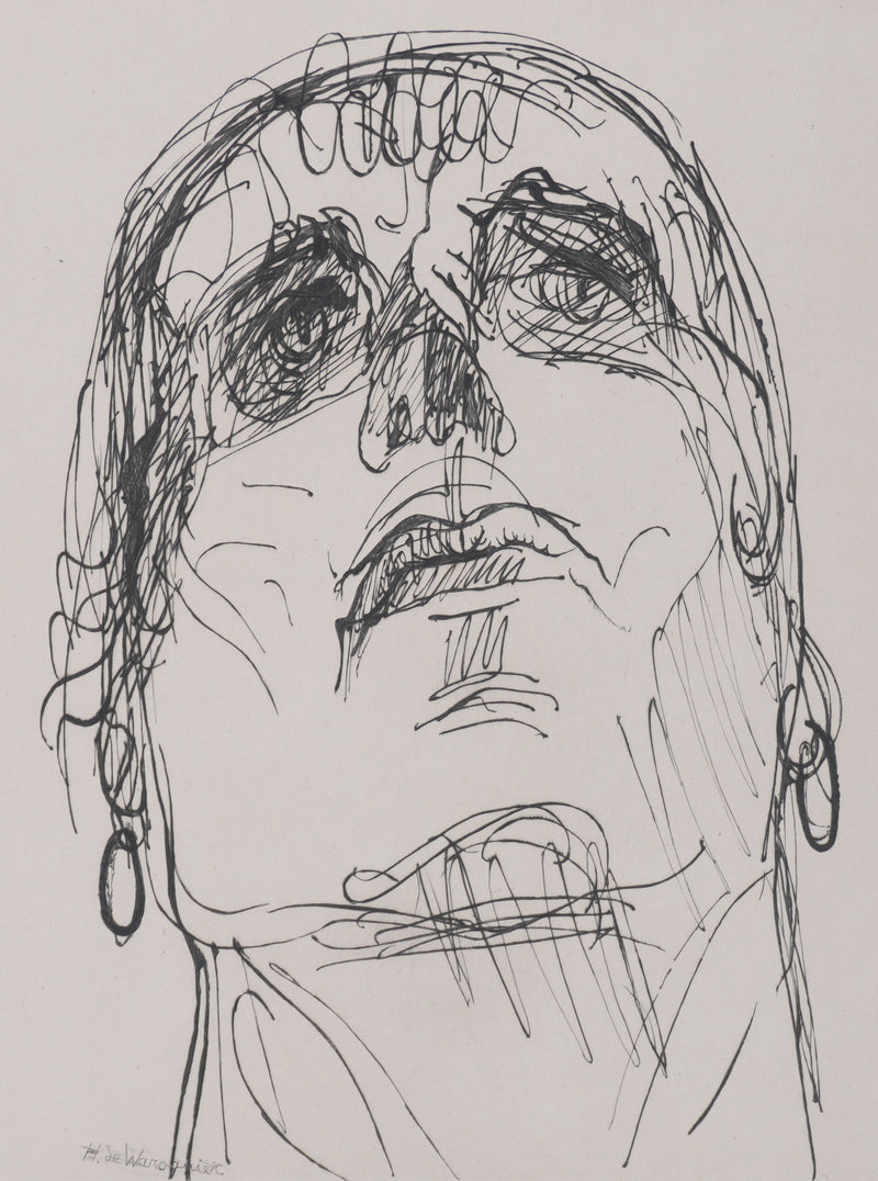 Henry de WAROQUIER : L’homme obscur, Gravure originale signée