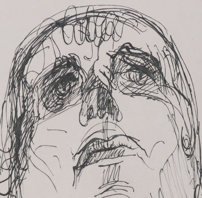 Henry de WAROQUIER : L’homme obscur, Gravure originale signée