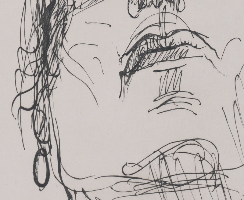 Henry de WAROQUIER : L’homme obscur, Gravure originale signée