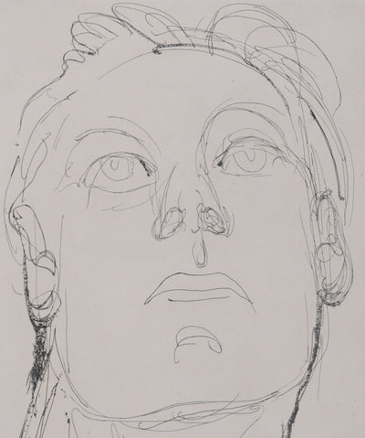 Henry de WAROQUIER : Portrait silencieux, Gravure originale signée