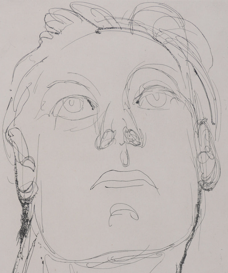 Henry de WAROQUIER : Portrait silencieux, Gravure originale signée