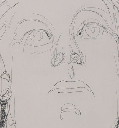 Henry de WAROQUIER : Portrait silencieux, Gravure originale signée