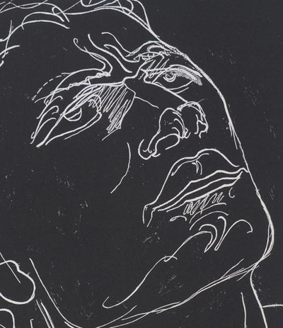 Henry de WAROQUIER :  Portrait dans l'ombre, Gravure originale signée