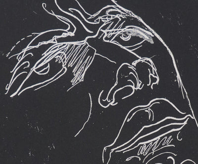 Henry de WAROQUIER :  Portrait dans l'ombre, Gravure originale signée