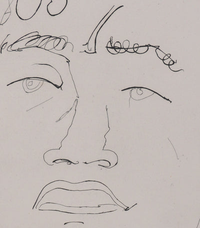 Henry de WAROQUIER : L’homme silencieux, Gravure originale signée