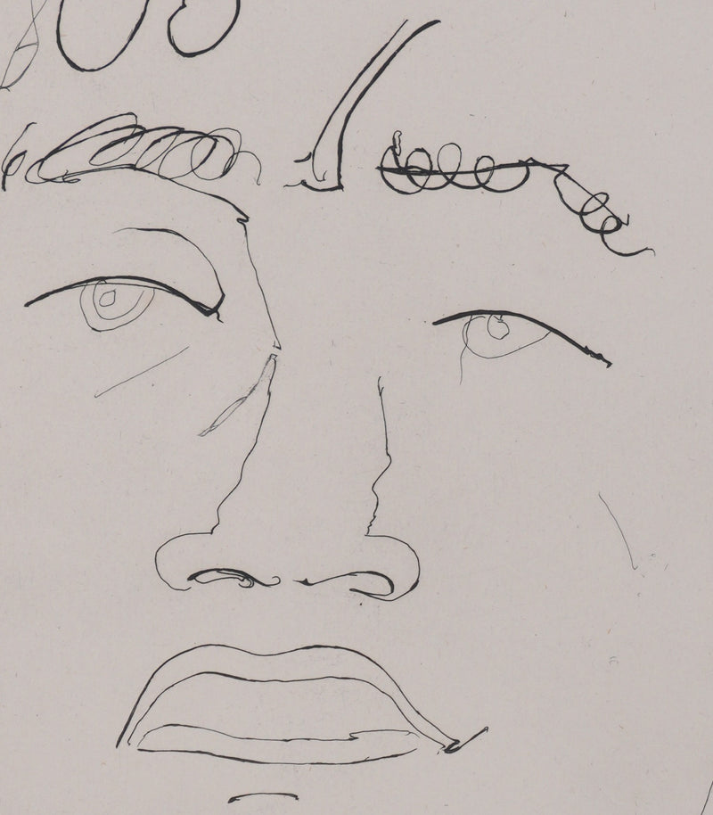 Henry de WAROQUIER : L’homme silencieux, Gravure originale signée