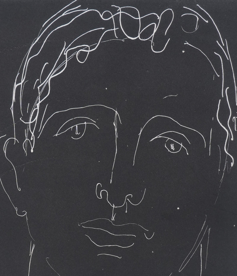 Henry de WAROQUIER : L’homme dans la nuit, Gravure originale signée