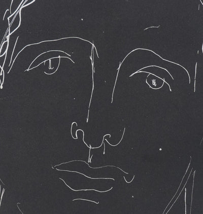 Henry de WAROQUIER : L’homme dans la nuit, Gravure originale signée