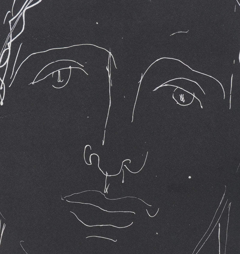 Henry de WAROQUIER : L’homme dans la nuit, Gravure originale signée